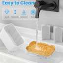 Toothbrush and Toothpaste Holders for Bathrooms Countertop - Detachable 5 Slots Kids Electric Toothbrush Holders Set Wall Mounted with Removable Dividers for Bathroom Decor and Accessories Organizer