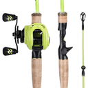 Sougayilang Fishing Rod and Reel Combo, 2-Piece M/MH Fishing Pole with Baitcasting Reel Set, Baitcaster Combo