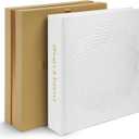 Premium Scrapbook Album for Wedding Guest Book and Family Photos | 100 Pages for Multiple Sizes, 4x6, 5x7, 6x8, 8x10 | White Linen Acid Free Picture Album with Adhesive Corners | Coffee Table Book