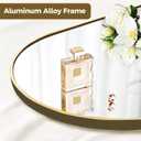 57"20" Floor Length Mirror, Full Body Standing Mirror, Shatter-Resistant Glass & Slim Alloy Frame, Freestanding/Leaning/Wall Mount for Bedroom, Living Room & Entryway, Gold