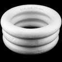 3 Pack 12 Inch Craft Foam Wreath, 2 Inch Thick White Polystyrene Foam Circles Ring, Round Styrofoam Wreath Form for Crafts DIY Arts Floral Projects Home Wedding Decor