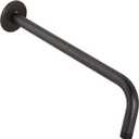 12 Inch Shower Arm And Flange - Solid Stainless Steel, Wall-Mounted For Fixed Shower Head & Rain Showerhead - Aqua Elegante - Oil-Rubbed Bronze