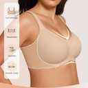 Vertvie Wireless Seamless Jelly Bra Supportive Smoothing, Nude, XL