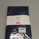 maxmill Jacquard Table Cloth Waving Pattern Water Resistant Wrinkle Resistance Heavy Weight Soft Tablecloth for Kitchen Dinning Tabletop Decoration Oblong 60 x 140 Inch Navy Blue