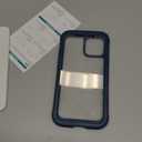 Diaclara Designed for iPhone 12/12 Pro Case, Full Body Rugged with Built-in Touch Sensitive Anti-Scratch Screen Protector, Soft TPU Bumper Case for iPhone 12/12 Pro 6.1" (Blue)