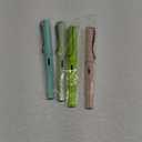 5PCS Jinhao 619 Resin Fountain Pen Set, Iridium Extra Fine Nib Smooth Writing Pen with Ink Converter (Transparent)