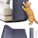 TLNNK 78.7"x15.8" Cat Scratch Mat, Trimmable Self-Adhesive Carpet, DIY Climb Cat Scratcher for Furniture Couch or Wall Protector, Covering Cat Scratching Post Replacement Pads (Dark Gray)