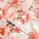 Self Adhesive Wallpaper 23.6239.37 Inch, Waterproof Removable Furniture Film, Pink Rose Marble Decorative Film for Kitchen, Desk, Wall., 23.6"W x 39.4"L