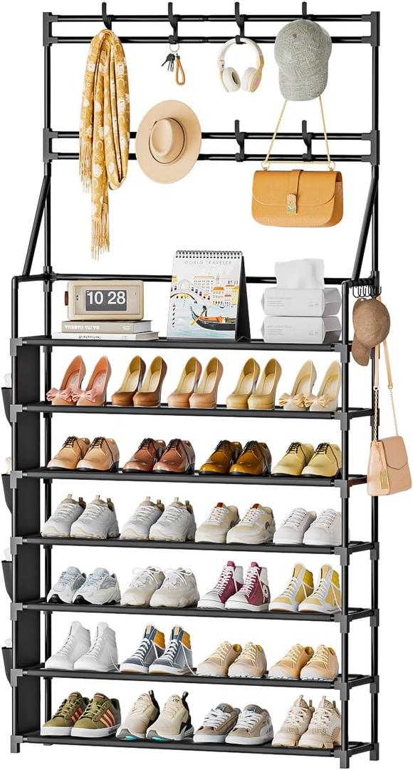 OYREL Shoe Rack 7 Tier Sturdy Shoe Racks Organizer for Closet