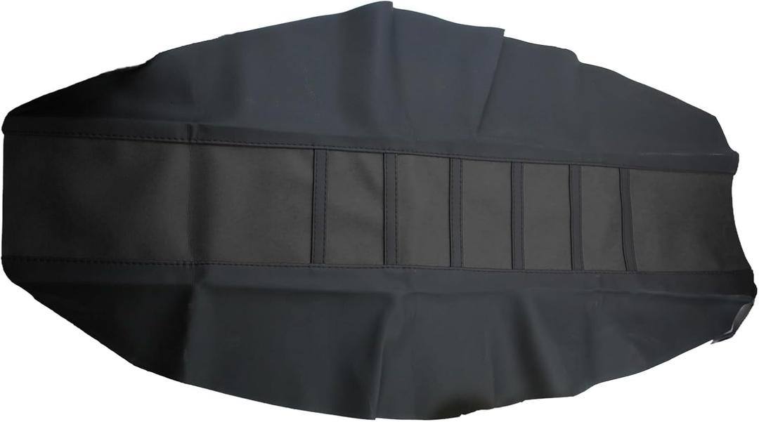 Universal Motorcycle Seat Cover Non-Slip Suitable Rubber Striped Seat Covers Soft for YZ125 YZ250 YZ450F WR250F WR450F TTR230 YZ TTR WR 125 250 Dirt Pit Bike Motocross Off Road Motorbike (Black)
