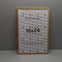 16x24 Oak Wood Picture Frame - Minimalist 16x24 Poster Frame, 16"x24" Frame Wood, Natural Solid Wooden Picture Frames for Wall Art Photo and Prints(1 Pack, Beige)