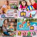 Purple Unicorn Kids Camera Toys for Girls Age 3-8, LETONGJH HD 1080P Toddler Digital Video Camera with 32GB SD Card & Selfie Mode, Shockproof Christmas Birthday Gifts for 4 5 6 7 Year Old