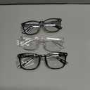 Gaoye Stylish Eyewear Frame Accessories - Blue Light Glasses for Woman - Computer Glasses for Blue Light Blocking (A1 Matte Black+leopard+transparent)