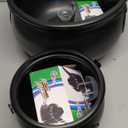 Feekoon Halloween Decorations Outdoor, 8" and 12" Witches Cauldron with 12 LED Mist Maker & Splash Guard, Halloween Cauldron Decor for Yard Decoration Large Witches Cauldron for Halloween Garden Decor