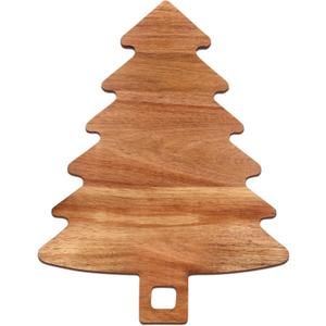 Unique Christmas Tree Charcuterie Boards Gifts Decor Acacia Wood Cutting Boards Christmas Tree Vegetable Platters Wooden Xmas Cheese Board Presents Festive Veggie Trays Xmas Fruit Appetizer Platter