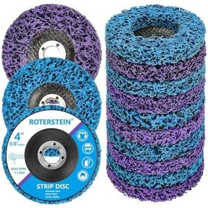 6 Pack Strip Discs Stripping Wheel 4 inch for Angle Grinder Clean and Remove Paint Coating Rust Welds Oxidation (4" x 5/8")
