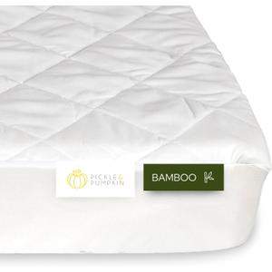 Waterproof Mini Crib Mattress Protector | Bamboo Viscose Made Ultra-Soft Quilted Mattress Cover, 1-Pack