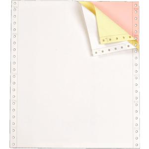 TOPS Continuous Computer Paper, 3-Part Carbonless, Removable 0.5 Inch Margins, 9.5 x 11 Inches, 1100 Sheets, White/Canary/Pink (55179)