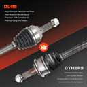 Front Left & Right CV Axle Shaft Assembly 2.5L (AWD Only）Fits for Nissan Rogue 2008 2009 2010 2011 2012 2013(only fit for AWD, All-wheel Drive), Fits for Rogue Select 2014 2015, 1 Pair of CV Axle Shaf