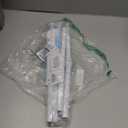 2 Pack MEXAU White Tension Curtain Rods 28 to 48 Inch Small Curtain Rods No Drilling Adjustable Spring Short Tension Rod for Windows Door Closet Pressure Curtain Rod With One Set Rod Holders