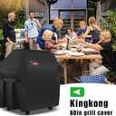 Kingkong 7107 Waterproof BBQ Cover for Weber Genesis E and S Series Gas Grill Including Stainless Steel Meat Fork, Spatula and Tongs, Genesis E/S-60
