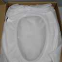 Bath Royale Slow Close Toilet Seat BR501-00 White Elongated, Stain-Resistant and Easy to Keep Clean, Heavy Duty Fits All Toilet Brands, Executive Series
