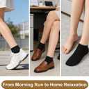 Womens Ankle Socks Cotton No-Show Comfortable Low-Cut Liner Kraft Paper Gift Box