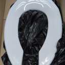 Commercial Heavy Duty Open Front Toilet Seat Without Cover, Thickened Material, Never Loosen, ELONGATED, White (18.5), 1-Pack