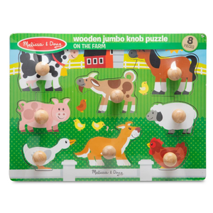 Melissa & Doug Jumbo Knob Farm 8pc