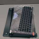 IBENZER Compatible with New MacBook Air 13 inch Case 2022 2021 2020 M1 A2337 A2179 A1932, Plastic Hard Shell Case with Keyboard Cover for Mac Retina Display with Touch ID, Quezhal Green, MMA-T13QUGN+1