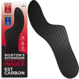 Carbon Fiber Insole - 1 pc, Men 6, Women 7 - Mortons Extension