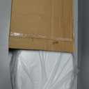 Mayfair Bennett Toilet Seat with Matte Black Hinges, Slow Close Wood Seat, Secure Metal Hinges, Easy Install, Made in USA, Elongated, White