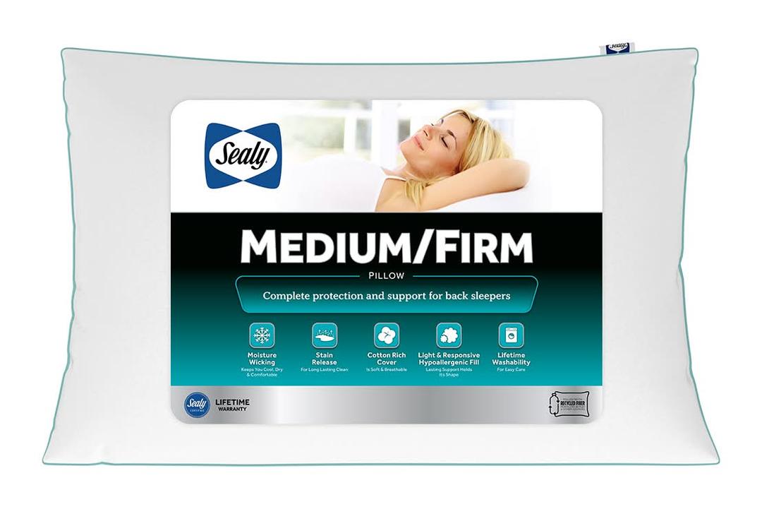 Sealy Bed Pillow, Queen - 20 x 28In, Standard/Queen 