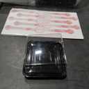 100Pcs Clear Cake Box 3.5 Inch Mini Cake Box with DIY Stickers, Clear Plastic, Individual Cupcake Containers for Mini Cake