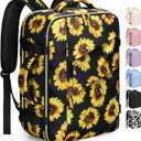 Capolo Travel Backpack for Women Men Waterproof Laptop Backpack Flight Approved Carry On Backpack Overnight Weekender Bag College Bookbag for Business, Work, Traveling Fits 15.6 '' Laptop,Sunflower