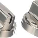 2 Pcs WB03X29300 Cooktop Knobs Parts for GE Range WB03X29300 AP6301265 4585904 JGP3030SL1SS JGP3030SL2SS JGP3036SL1SS