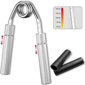 Adjustable Hand Grip Strength Trainer, Full Aluminum Alloy Handle, Grip Strength Adjustable Range 50-150 lbs