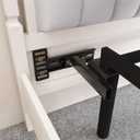 Headboard Brackets for Metal Bed Frame Adjustable Brackets for Headboard with Footboard Extension Kit Fit Twin Full Queen King 2 Pack Matte Black