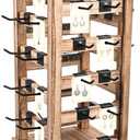 Wood Rotating Jewelry Storage Display, Rotating Jewelry Stand Earring Keychain Display Stand, Jewelry Display Stand for Vendors, Earring Display for Selling, Store, Showcase and Home