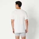 Amazon Essentials Men's V-Neck Undershirt, Breathable Cotton, Pack of 6, Medium Grey Heather/White, Large