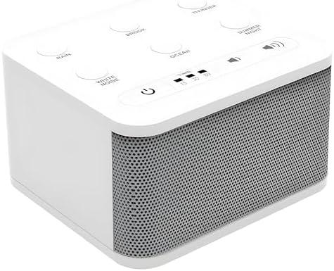 Big Red Rooster Sleep Sound Machine - White Noise Device for Kids and Babies with Rain and Nature Sounds - Portable Noise Cancellation for Nap Time, Bedroom, Nursery, or Office - 4x4x3 in