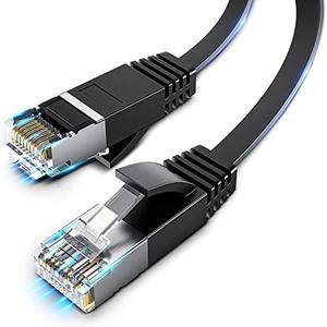 Ximeges® Cat 6 Ethernet Cable, 2 Pack 6FT Flat High Speed Internet & Network Cable, RJ45 Connectors,Professional LAN Cable,Shielded for Indoor & Outdoor Use