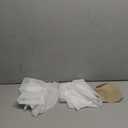 Lecloud Sheer White Curtains 14 Inch Length 2 Pieces, Light Filtering Voile Cafe Kitchen Valance with Dual Rod Pockets, Bedroom Living Room Sheer Short Curtains for Small Window Decor, 40" Wx14 L