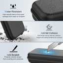 TZGZT [Longest Durable] Travel Carrying Case for Nintendo Switch 2 2025, Large Volume Accessories Bundle Holder, 2 Screen Protector, Hard Protective Cover Estuche Funda with 12 Game Cards, Black