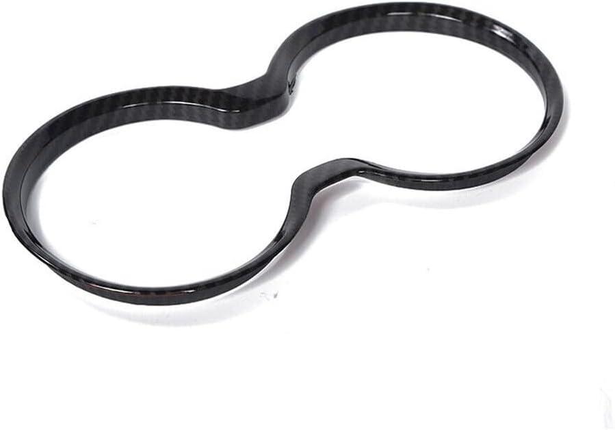 Gear Shift Cup Holder Cover Trim Frame +Carbon Fiber