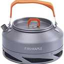 Fire-Maple XT1 0.8 Liter Camping Kettle | Portable Lightweight Aluminum Teapot | Heat Exchanger Pot