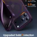 Magnetic for iPhone 17 Pro Max Case,[Anti-Slip][Compatible with MagSafe][Military Grade Drop Protection] Shockproof Protective Translucent Phone Case for iPhone 17 Pro Max Case,Deep Purple