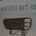 Stander EZ Adjust Bed Rail, Adjustable Senior Bedrail and Safety Assist Railing for Elderly Adults with Organizer Pouch, ASTM Safety Approved Guard-Rail, Black