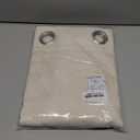 NICETOWN Natural Linen Curtains 84 inch Long 2 Panels Set, Grommet Top Thick Linen Burlap Semi Sheer Vertical Drapes Privacy Assured with Light Filtering for Bedroom/Living Room, W55 x L84