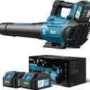 Leaf Blower Cordless, 580CFM/160MPH & 3 Speed Levels, Electric Cordless Leaf Blower with 2 * 4.0Ah Battery Powered, Blowers for Lawn Care, Blower with Extension Nozzle